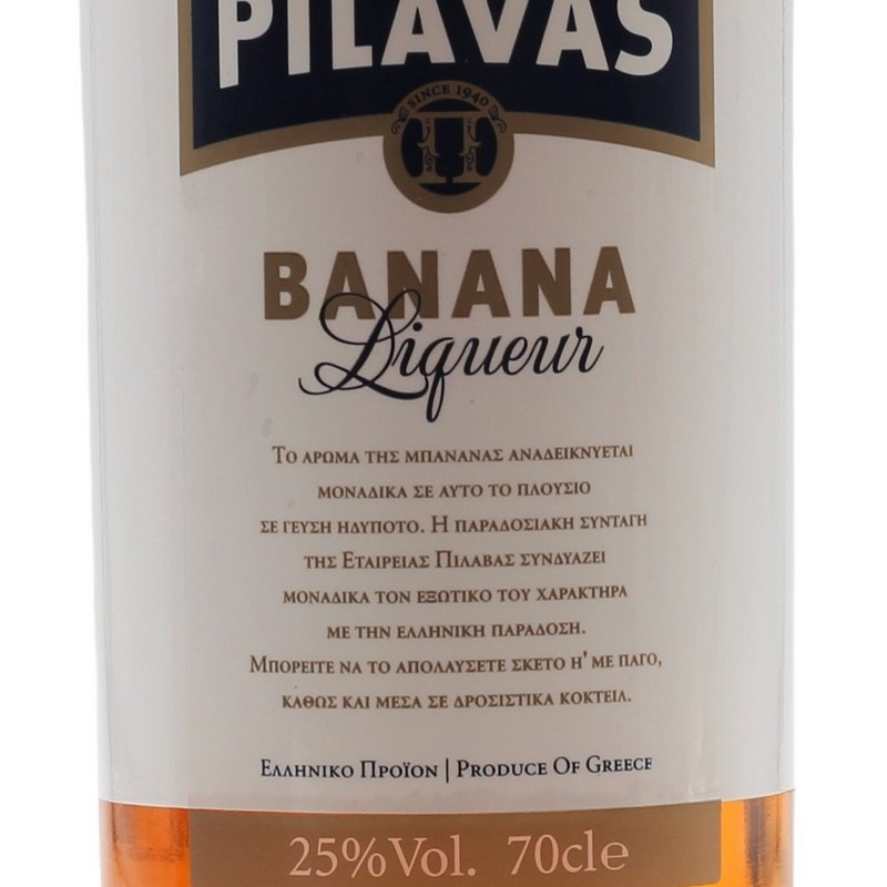 Pilavas Banana Liqueur 0,7 L 25% vol Pilavas Banana Liqueur 0,7 L 25% vol